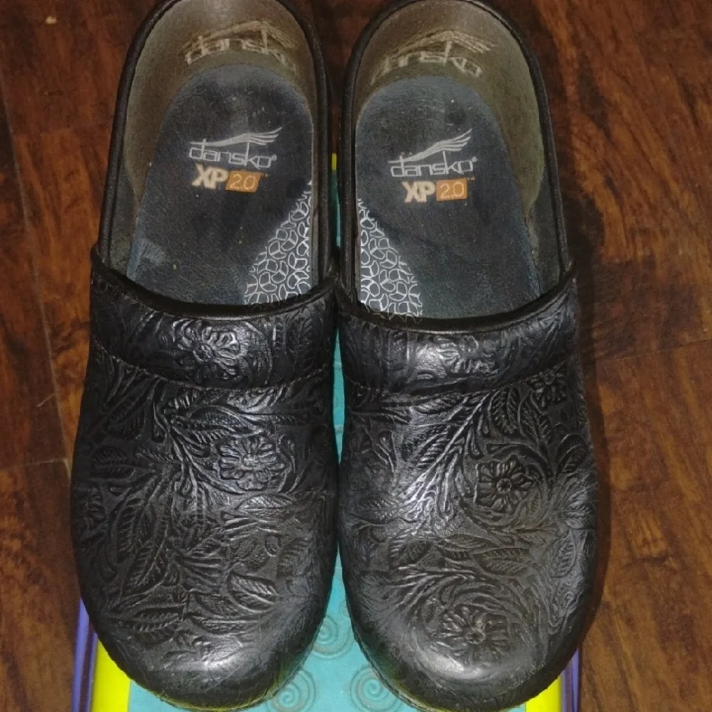 Dansko Black Slippers Comfortable Slip-On Design